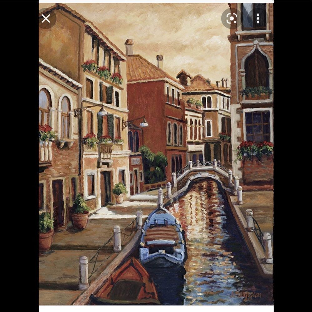 J. Margosian “Venice Sky” Matted and Framed Print For Lovers of Art & Travel - Picture 4 of 16